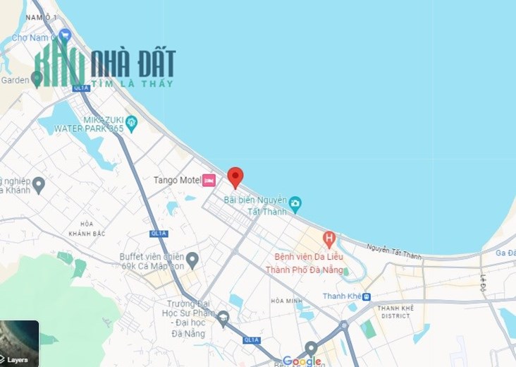 ►Lô 2 Mặt Tiền sát Biển Nguyễn Tất Thành, Đặng Huy Trứ, 123m2, 6 tỷ