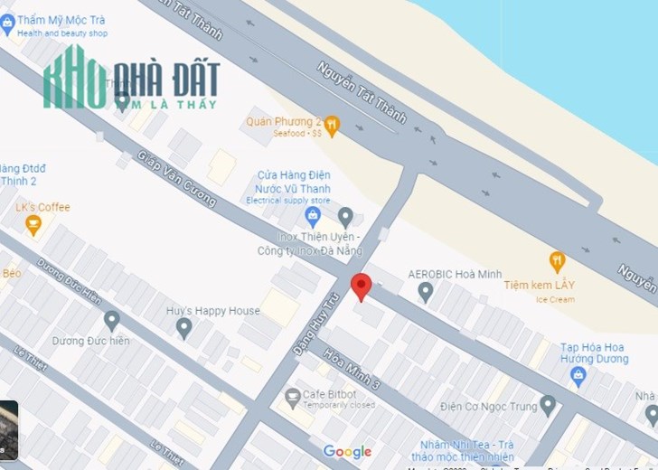 ►Lô 2 Mặt Tiền sát Biển Nguyễn Tất Thành, Đặng Huy Trứ, 123m2, 6 tỷ