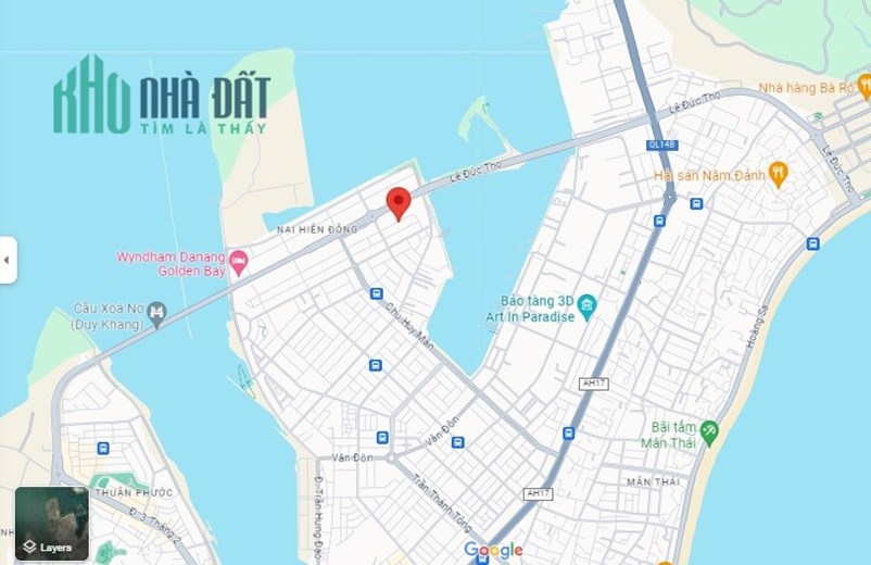►Đất Biệt Thự Sơn Trà MT Nguyễn Đình Hoàn, 150m2, 5.6 tỷ