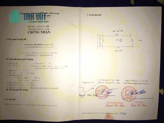 Bán 100m Đất ODT Ở Tràng An – Thị Trấn Chúc Sơn Đường Ô Tô Giá 2.4 Tỷ