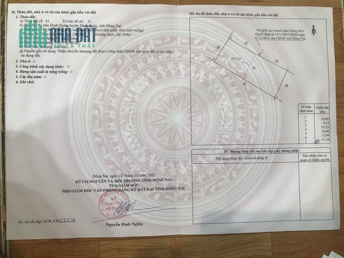 ĐẤT CHÍNH CHỦ - GIÁ TỐT - Duy Nhất Tại TT Định Quán, Huyện Định Quán, Tỉnh Đồng Nai