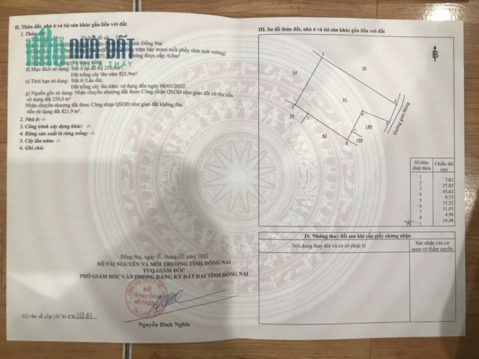 ĐẤT CHÍNH CHỦ - GIÁ TỐT - Duy Nhất Tại TT Định Quán, Huyện Định Quán, Tỉnh Đồng Nai