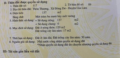Bán đất chính chủ Đông Dư, Gia Lâm. 150m2, vị trí đẹp, đã có sổ đỏ