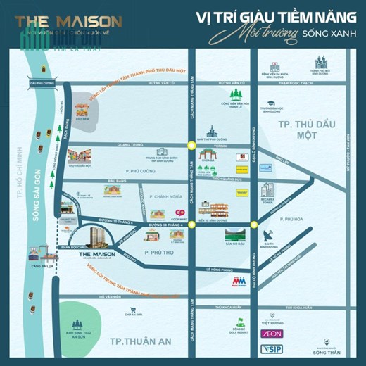 BÁN CĂN HỘ CAO CẤP VEN SÔNG SÀI GÒN TP. THỦ DẦU MỘT – TỈNH BÌNH DƯƠNG