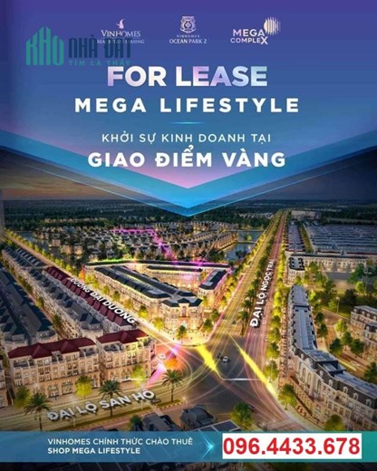 Cho thuê nhà phố Vinhomes kinh doanh miễn phí từ 18 -24 tháng