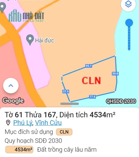 ĐẤT CHÍNH CHỦ - GIÁ TỐT - Vị Trí Đẹp Tại Xã Phú Lý, Huyện Vĩnh Cửu, Tỉnh Đồng Nai