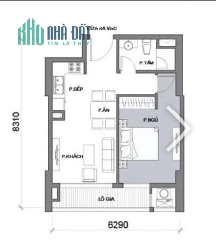 CHÍNH CHỦ CHO THUÊ CĂN HỘ PHÒNG NGỦ FULL NỘI THẤT TOÀ PACK6B - CĂN 35.02 VINHOMES CENTRAL PACK