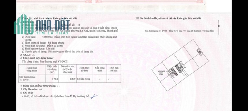 Cần Ra Gấp Lô Đất 178m2 Thuộc Phường La Khê, Quận Hà Đông, Hà Nội