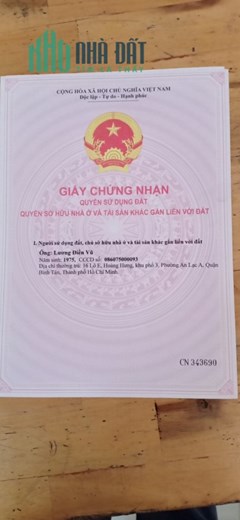 CHÍNH CHỦ CẦN BÁN NHÀ DIỆN TÍCH 105 M2 TẠI CẦN ĐƯỚC - LONG AN