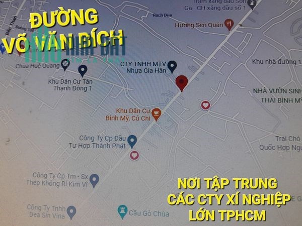 Xưởng Bán - Trên 6000m2 chỉ 12,5tr/m2 MT Võ Văn Bích Bình Mỹ Củ Chi TPHCM