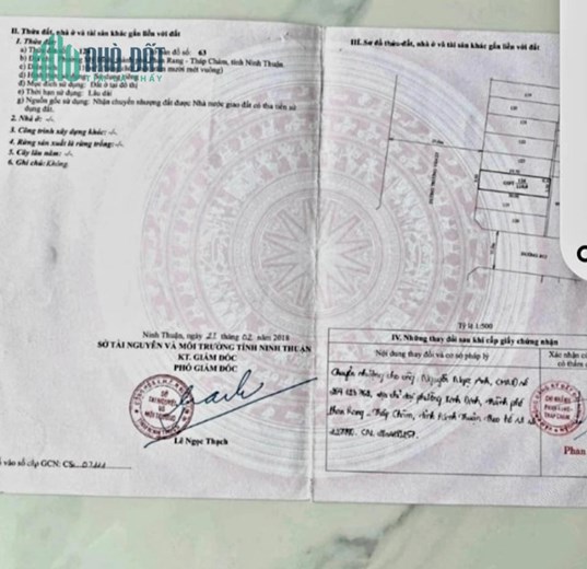 Chính Chủ Cần Bán Đất Vị Trí  Tại phường Mỹ Bình TP PRTC Ninh Thuận