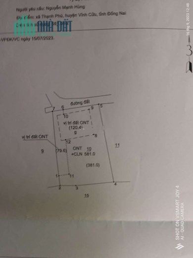 Chính Chủ Bán Đất Tặng Nhà Mt Sổ Hồng Riêng Trung Tâm Vĩnh Cửu