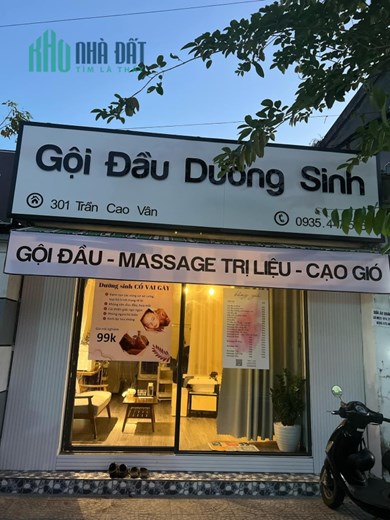 SANG MẶT BẰNG TIỆM GỘI ĐẦU DƯỠNG SINH ĐỊA CHỈ: 301 Trần Cao Vân, P. Xuân Hà , Quận Thanh Khê , Đà