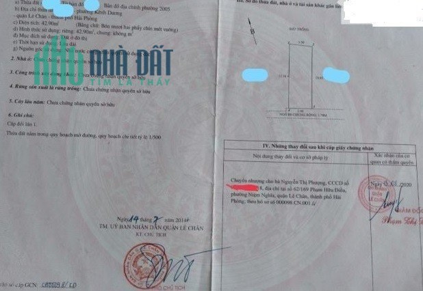 Bán nhà Hoàng Ngọc Phách - Quán Nam, 43m 3 tầng sân cổng riêng, GIÁ 2.55 tỉ