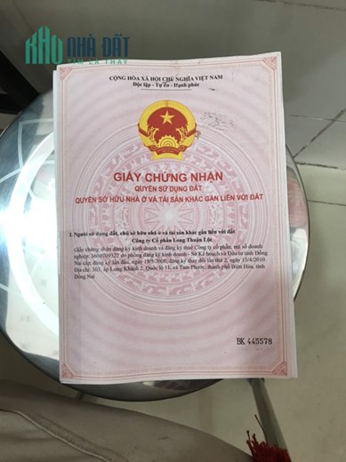 Chính Chủ Cần Bán Lô Đất xã An Phước, huyện Long Thành , Tỉnh Đồng Nai