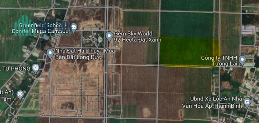 Bán nhà đất sát KCN Long Đức, mặt tiền đường vào hồ Lộc An, Long Thành, Đồng Nai chỉ 25tr/m