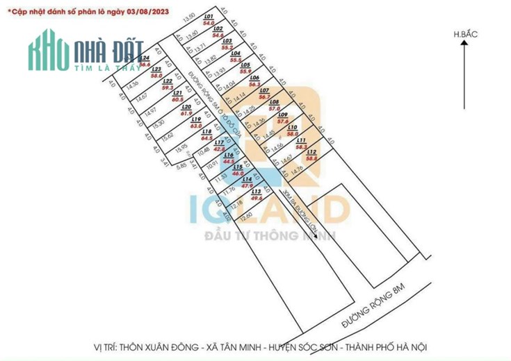 Bán Gấp 60m² bán đất Xuân Đồng, Tân Minh, Sóc Sơn, Hà Nội. Giá 4xxtr. Đường 5m.