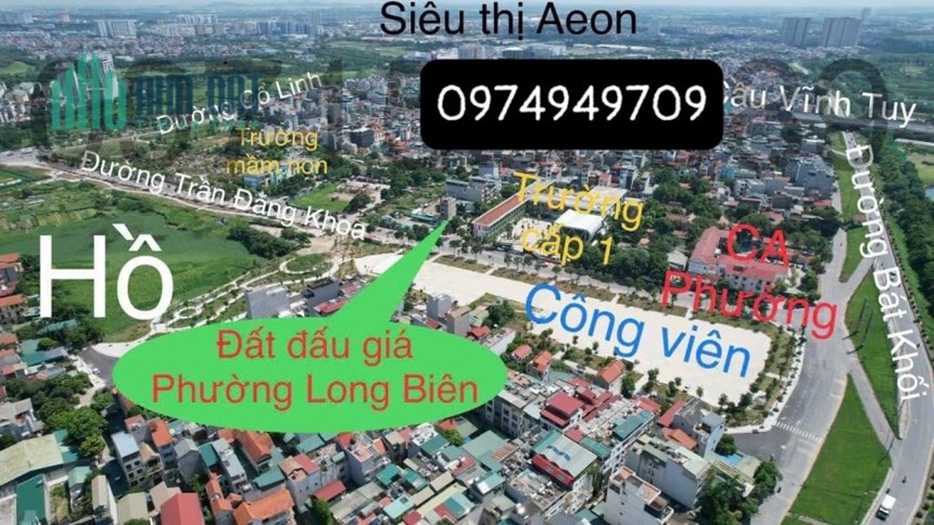 BÁN ĐẤT ĐẤU GIÁ LONG BIÊN THÀNH PHỐ HÀ NỘI , CHÊNH NHẸ