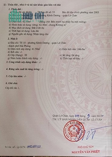 Bán nhà phố Thiên Lôi, 43m 4 tầng ngõ cực nông GIÁ 2.35 tỉ gần Cầu Rào