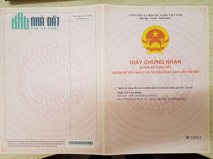 Bán đất thổ cư tuyệt đẹp Hà Nội, Cổ Nhuế2 Bắc Từ Liêm DT111m có 2 mặt tiền đường R9m