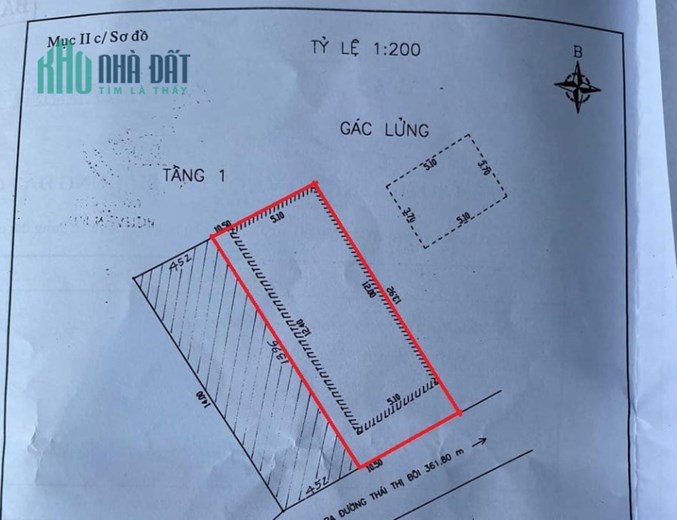 ♪Nhà Thái Thị Bôi 81m2 C4 lửng đúc, kiệt 3m, 2.05 tỷ