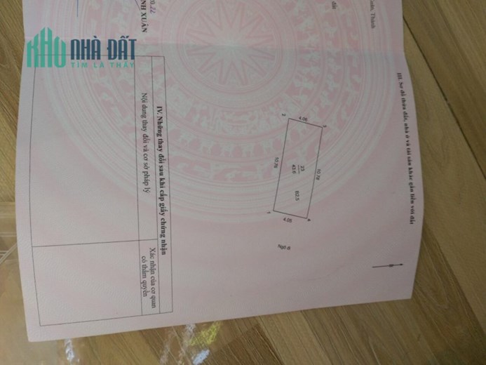 CHO NHÀ TÍNH TIỀN ĐẤT-44m-4.2 tỷ-3 tầng-mặt tiền 4.1m-lô GÓC-Chính Kinh-TT THANH XUÂN