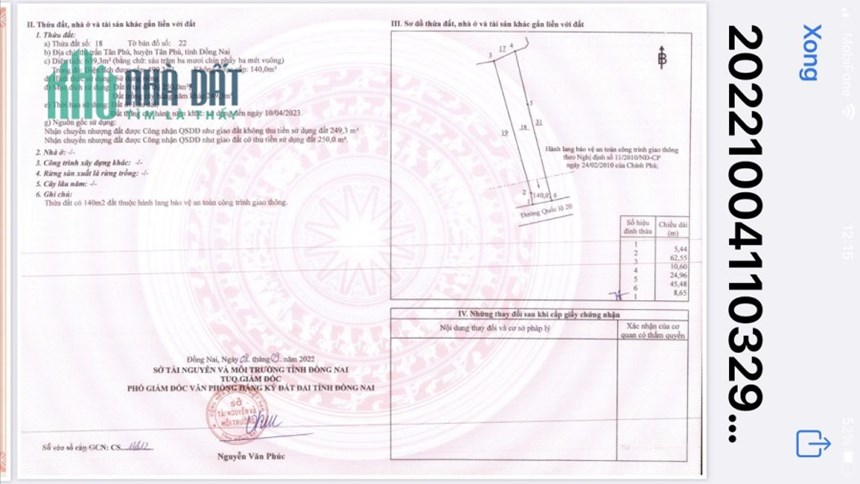 CHÍNH CHỦ CẦN BÁN LÔ ĐẤT Đẹp - GIÁ ĐẦU TƯ Tại Thị Trấn Tân Phú- Đồng Nai