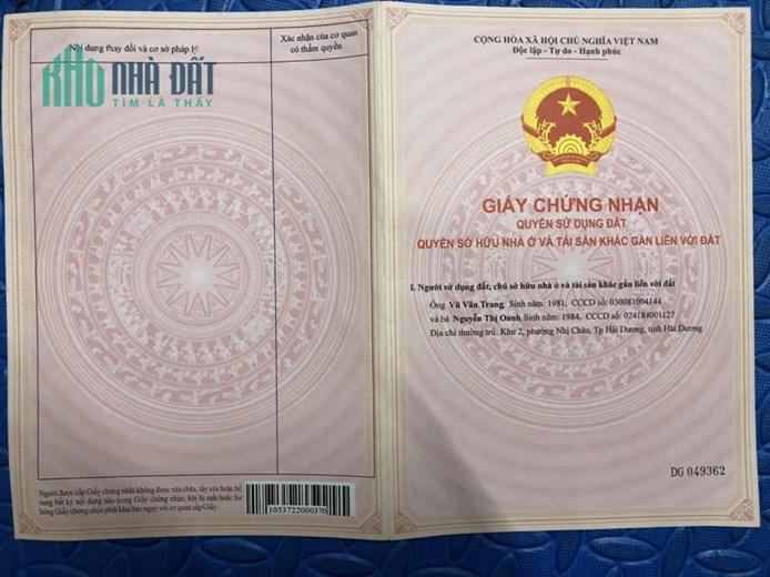 ĐẤT ĐẸP - GIÁ TỐT - Chính Chủ Bán Lô Đất Tại  Khu 6, phường Hải Tân ,Thành phố Hải Dương, Hải Dương