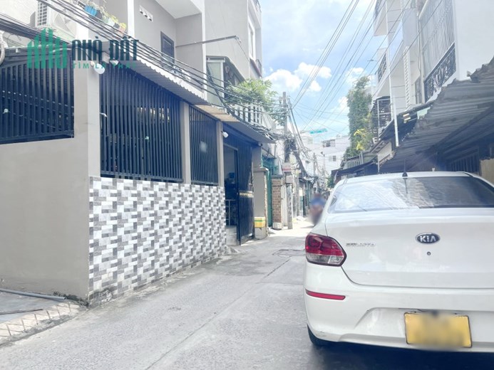 Nhà hẻm ô tô 4 tầng đường số khu Phạm Thế Hiển P4Q8 giá 15tr