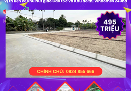 Cần tiền bán gấp mấy lô đất liền kề 495 triệu, Sang tên sổ đỏ bao toàn bộ chi phí