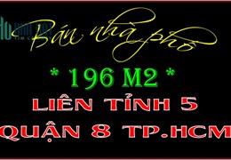 Nhà phố 7.5 x 26m tiện xây mới Liên Tỉnh 5 trung tâm Q8 TP.HCM