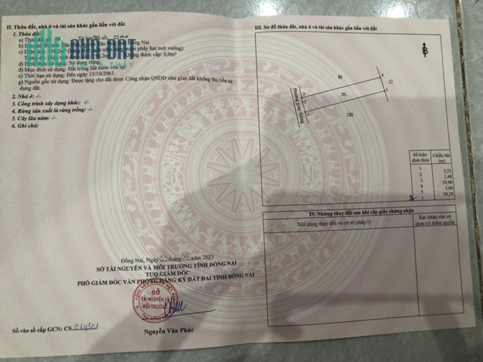 CHÍNH CHỦ BÁN LÔ ĐẤT RỘNG ĐẸP CÓ 1-0-2 TẠI THỊ TRẤN TÂN PHÚ , ĐỒNG NAI - MUA LÀ THẮNG