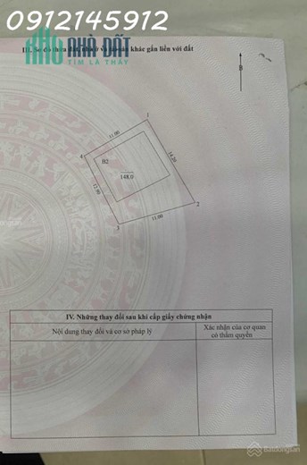 Bán đất Mặt phố TÔ NGỌC VÂN, 148m, MT 11m, tặng nhà BT 2 tầng, giá chỉ 54 tỷ