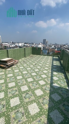 NHÀ MẶT TIỀN KDC TÊN LỬA, 84m2, 6 tầng, VIEW CÔNG VIÊN, NHÀ MỚI, GIÁ 9,8 TỶ.