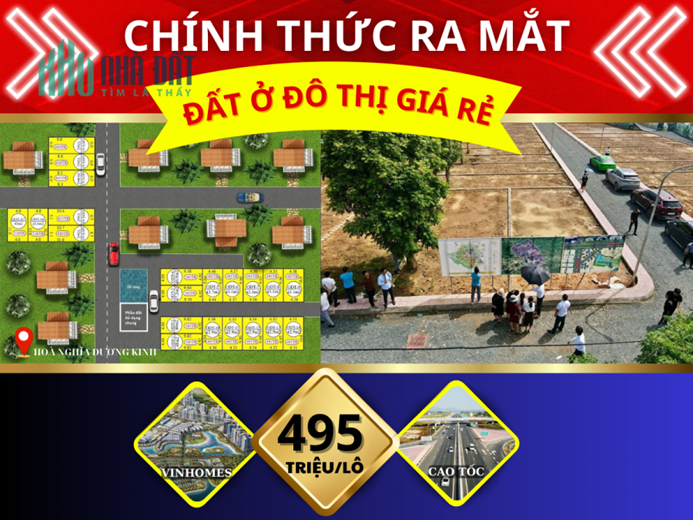 🎁 Do không sử dụng tới nên gia đình cần bán 2 lô đất gần trung tâm phường Hoà Nghĩa