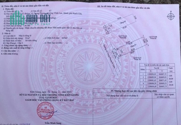Nhà MT Vũ trọng Phụng, Vĩnh Lạc, Rạch Giá - Kiên Giang