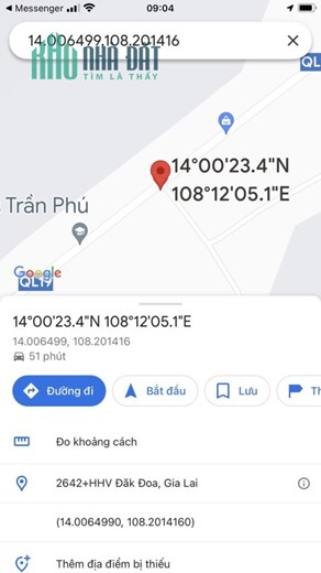 ĐẤT CHÍNH CHỦ - GIÁ TỐT - Lô Đất Mặt Tiền Quốc Lộ 19, Hà Lòng Xã Kdang, Đăk Đoa, Gia Lai