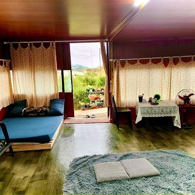 Cho thuê vườn và home, tổng diện tích 500 m2 - 42/1 tự Phước ( đường vào thung lũng khói xanh)