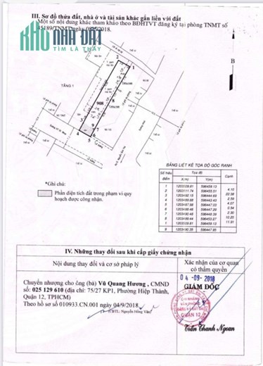 TÔI BÁN NHÀ MẶT TIỀN CHÍNH CHỦ  70N HIỆP THÀNH 05 CN 260 M2 CHỈ 18,5 TỶ