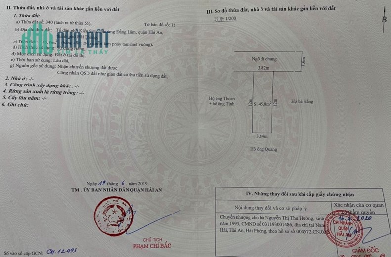 Bán nhà phố Kiều Sơn - Văn Cao ô.tô đỗ cửa, 46m 4 tầng GIÁ 3.1 tỉ