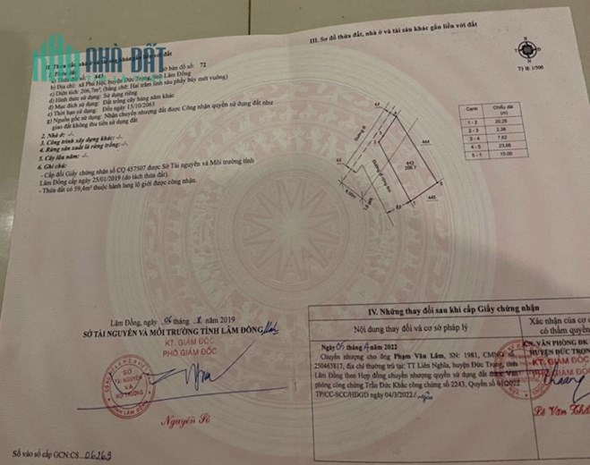 Chính chủ cần bán gấp 3 lô đất nền giá tốt – Xã Phú Hội, Huyện Đức Trọng, Tỉnh Lâm Đồng