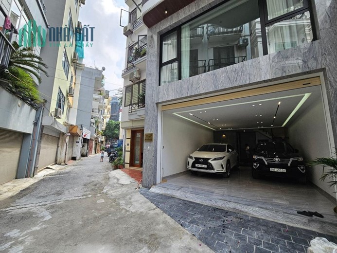 nhà đẹp Nguyễn Văn Cừ, 75m x 7tầng, mặt tiền 6m, thiết kế hiện đại, gara, full nội thất