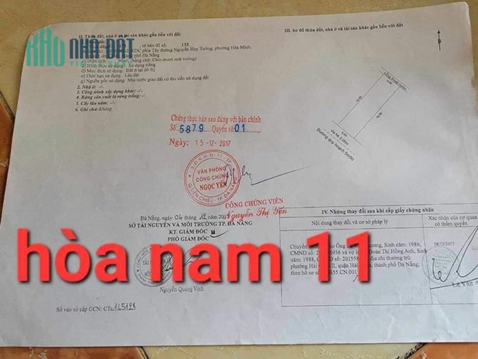 🔴💥Bán đất đường Hoà Nam 11, Gần bến xe trung tâm TP