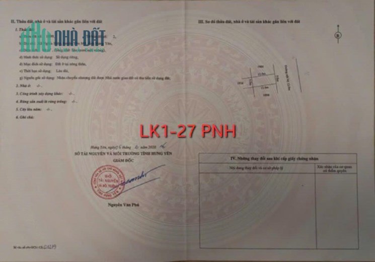 Bán Liền kề khu đô thị Phố Nối House, Yên Mỹ, Hưng Yên