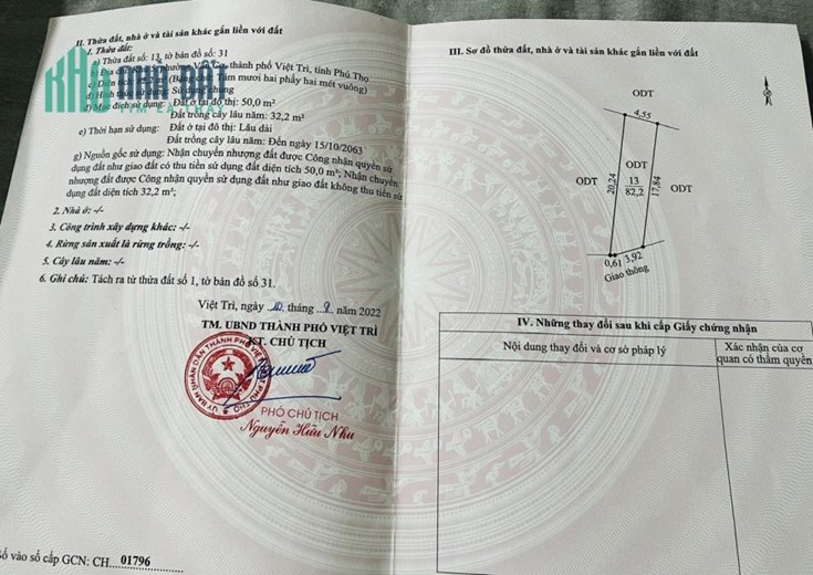 ĐẤT ĐẸP - GIÁ TỐT - Cần Bán Lô Đất Vị Trí Đắc Địa Tại Khu 5, Phường Vân Cơ, TP Việt Trì, Phú Thọ