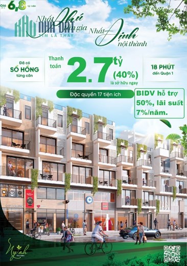 BÁN NHÀ PHỐ LIỀN KỀ KHU NHÀ BIỆT LẬP NY'AH PHÚ ĐỊNH - Q.8