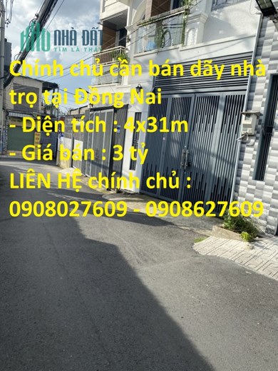 Chính chủ cần bán dãy nhà trọPhường An Bình, Tp Biên Hòa, Tỉnh Đồng Nai