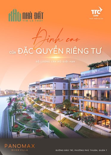 Dự Án PANOMAX RIVER VILLA Giai Đoạn Cuối 2023.Nhận Booking Giử Chỗ Chọn Căn Ưu Tiên