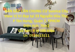 BÁN GẤP CĂN CHUNG CƯ Sunrice City View Vị trí đẹp tại quận 7, TPHCM