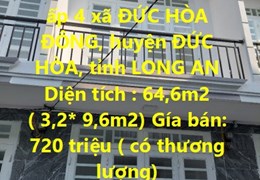 NHÀ ĐẸP - GIÁ TỐT - Bán Căn Nhà B12A, ấp 4 xã ĐỨC HÒA ĐÔNG, huyện ĐỨC HÒA, tỉnh LONG AN